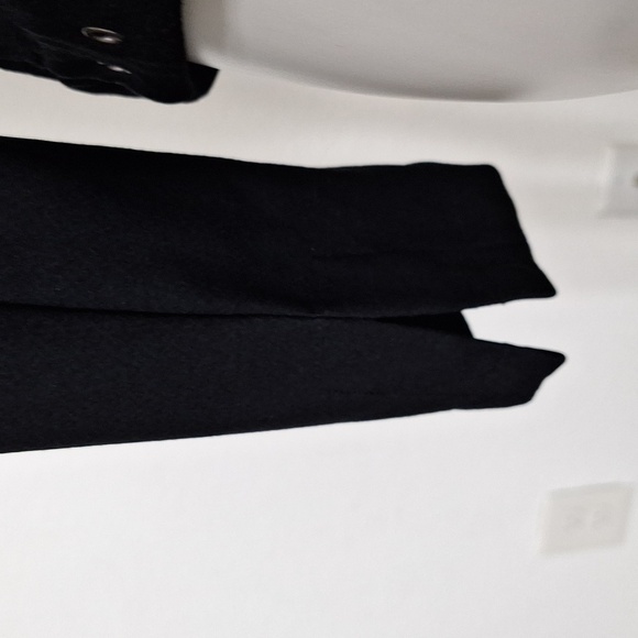 Lysse Black Jory Metal Grommet Trim Biker Grunge Open Front Moto Jacket Size S - Picture 8 of 10